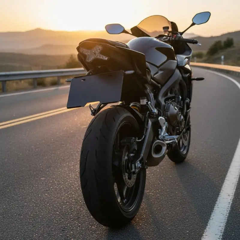 

1Pcs Metal Plate Holder Motorcycle Back And Front Protector Cover Clear Acrylic Mat Motorbike Accessories