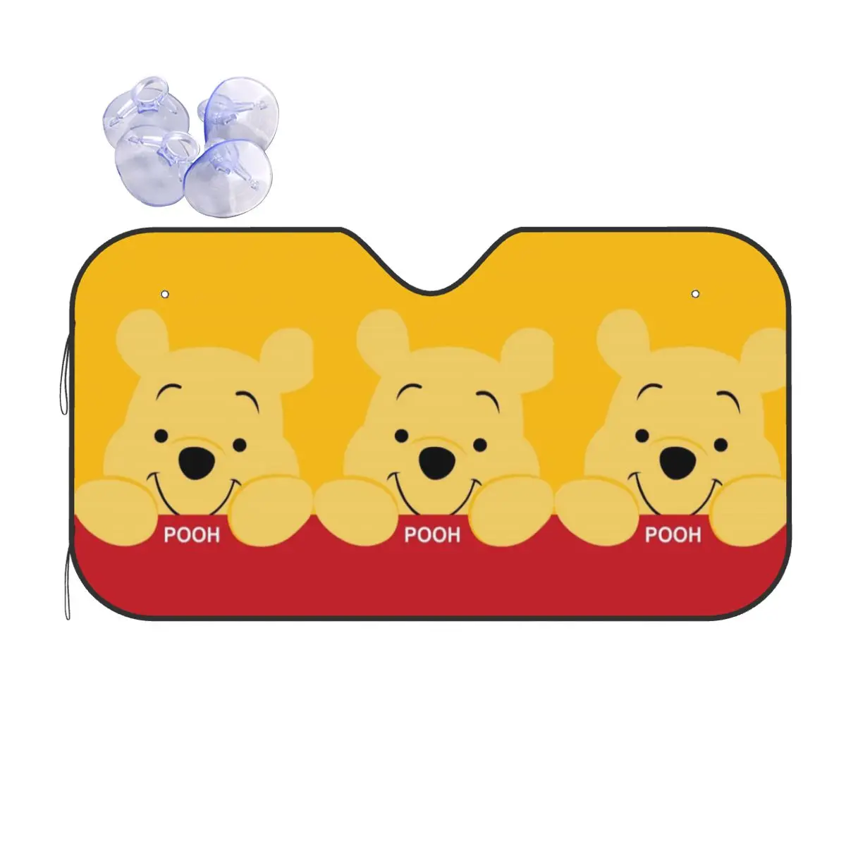 

Пользовательские Винни Пух Солнцезащитный козырек на лобовое стекло Складные блоки УФ-лучи Защитный козырек от солнца