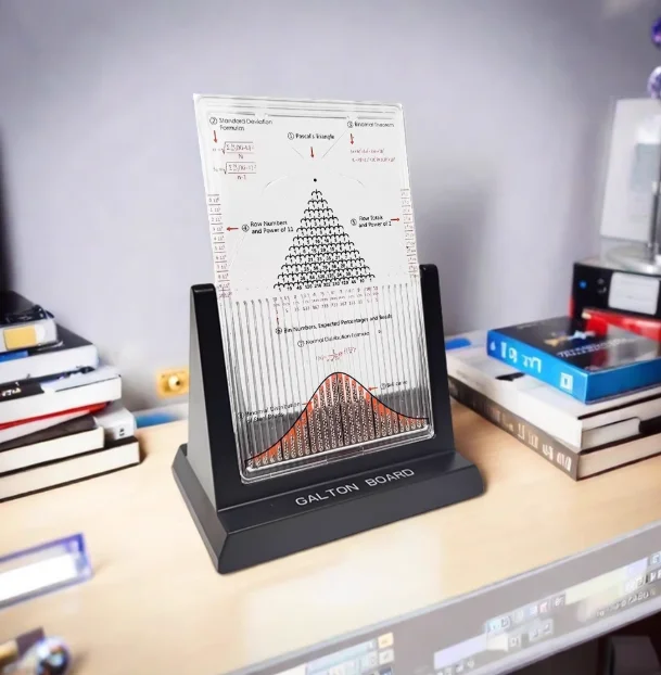 Galton board normal distribution model scientific desktop ornament, decompression mathematics probability enthusiast gift