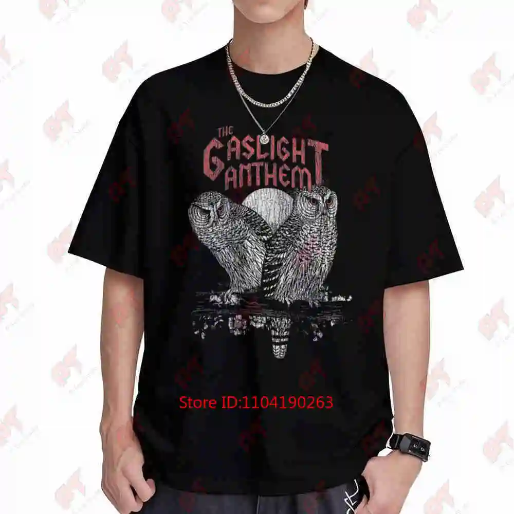 The Gaslight Anthem Tga Thras Howls Print Short Sleeve Tee 100% Cotton T-Shirt