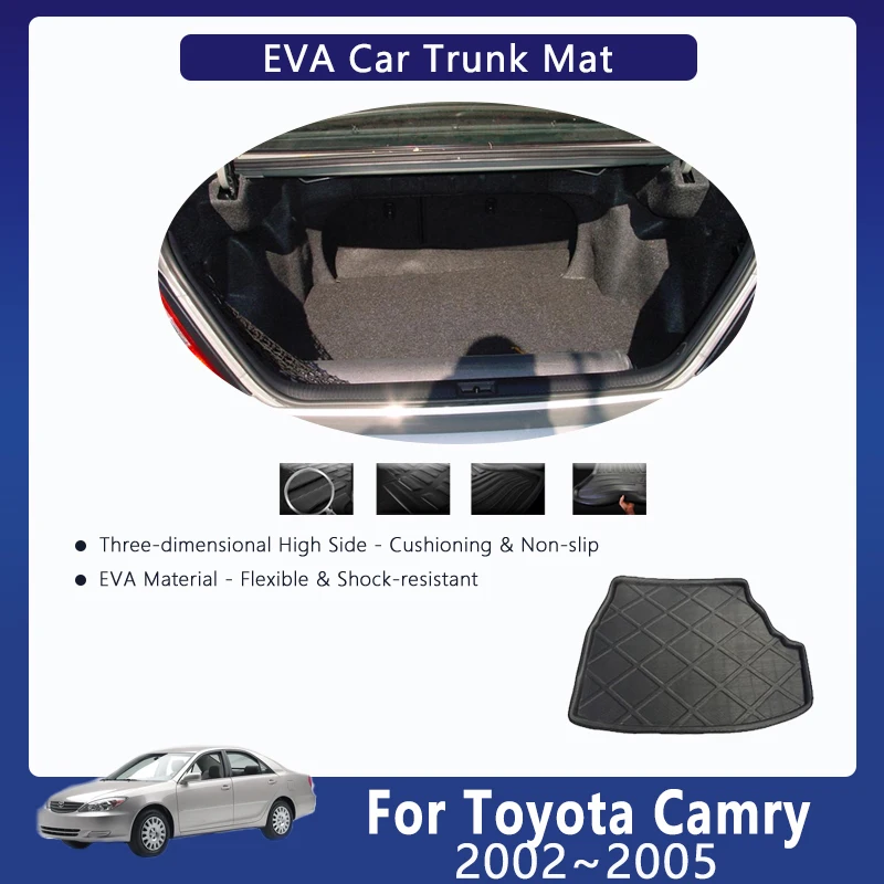 

Car EVA Rear Trunk Mats For Toyota Camry Daihatsu Altis XV30 2002~2005 Anti-dirty Trunk Storage Pads Carpet Rug Auto Accessories