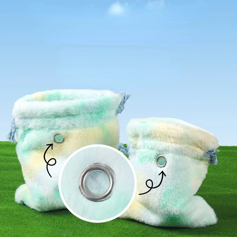 قوس قزح الصوف الدافئة الترابط كيس النوم الناقل مخبأ السرير لقوارض السكر طائرة شراعية الهامستر جربيل ماوس للحيوانات الأليفة الصغيرة