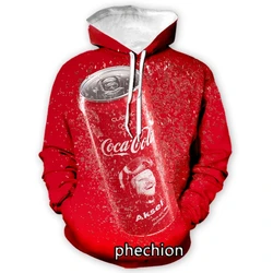 phechion New Fashion Men/Women Coke 3D Print Sport Fashion Hoodies Streetwear Hip Hop Casual Sweatshirt Clothing Z112