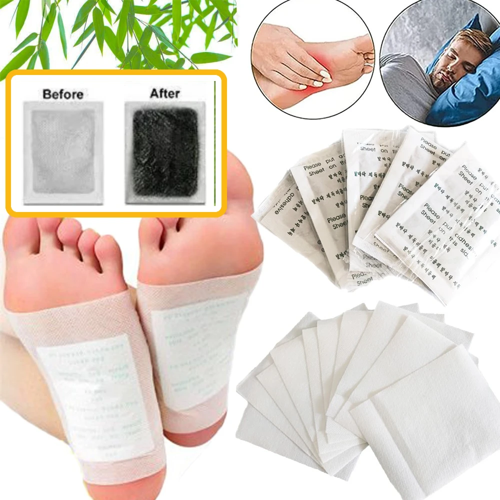 10/20/30/Pcs/Set Detox Foot Patches Pads Body Toxins Feet Care Tools Body Cleansing Slimming Improve Sleep Foot Sticker Patches