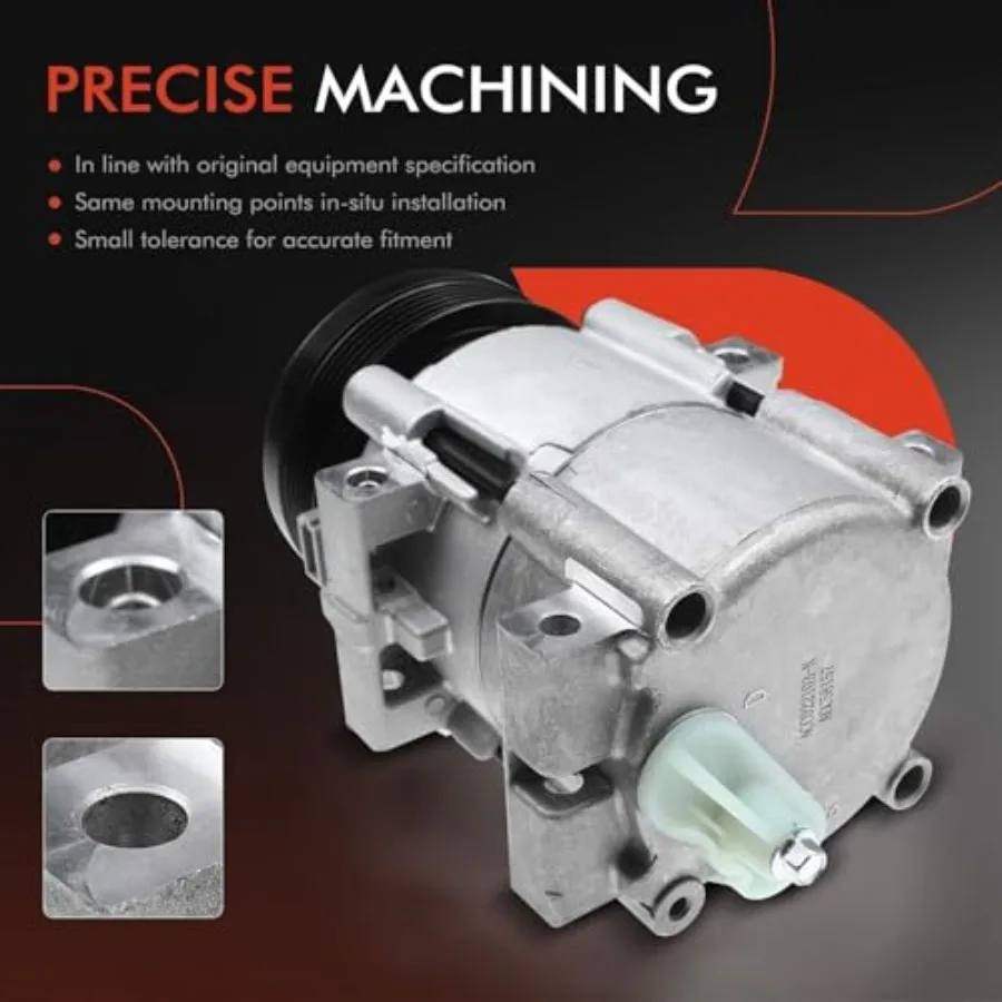 Kompresor AC Pendingin Udara dengan Kopling Dirancang untuk Sistem Pendingin Kendaraan di Freestar 2004-2007, Windstar 1999-2003, dan Merc
