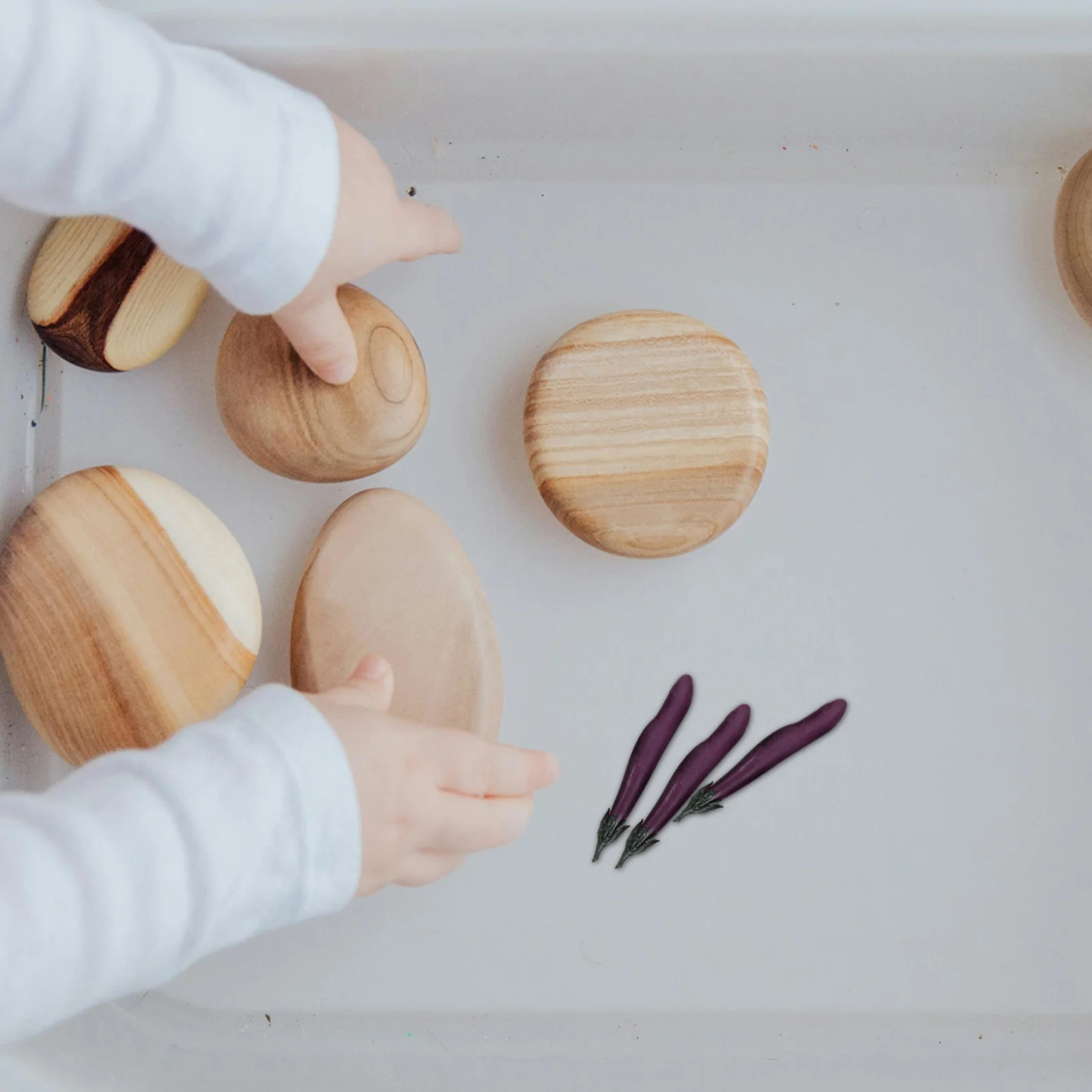 

2pcs 2 PCS Artifcial Vegetables Lifelike Small Artificial Miniature Decorations Fruit and Fake Food