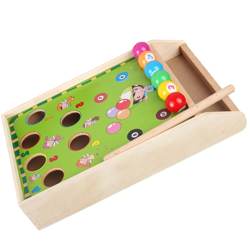 

1Set Mini Pool Table Interactive Game Kit for Preschool Family Entertainment Office School Mini Pool Table