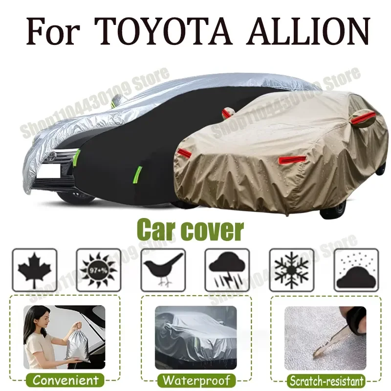 

Чехол для автомобиля TOYOTA ALLION, защита от непогоды, полный водонепроницаемый чехол, защита от солнца и снега, анти-УФ защита.