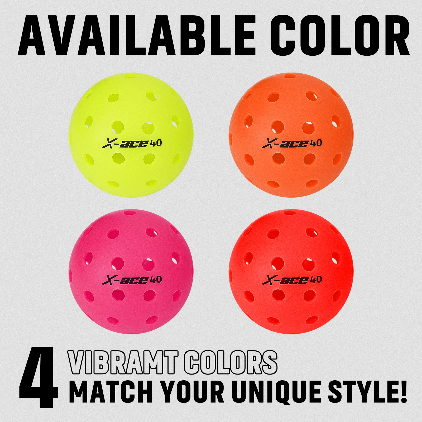 AMASPORT 3/6/12 Pcs Pickleball Balls 40 Holes,USAPA Approved-High Bounce True Flight,Durable Pickle Balls Pickleball Accessories