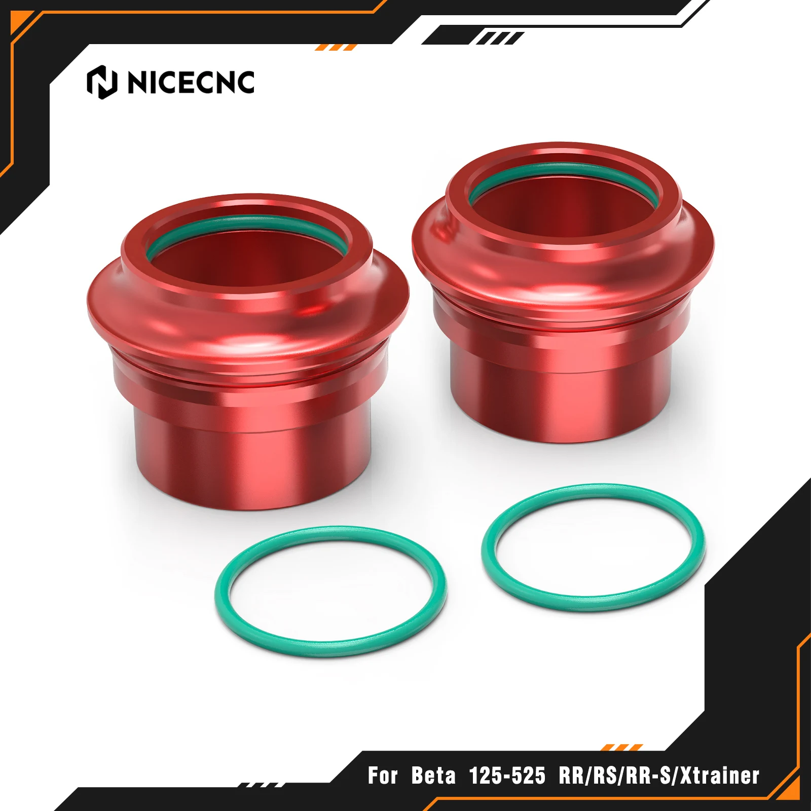 

NICECNC For Beta RR 300 2013-2024 RR 125 RR 150 RR 250 RR 350 RR 390 RR 430 RR 450 498 500 520 Front Wheel Spacers Hub Collars