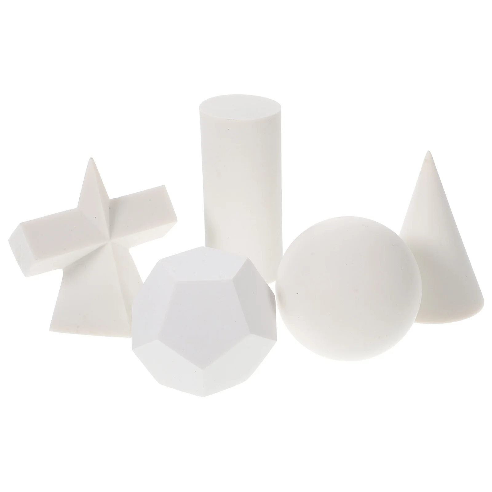 

5 Pcs Geometric Ornament Model Shapes for Sketching Basic Drawing Mold Tool Forms Solids