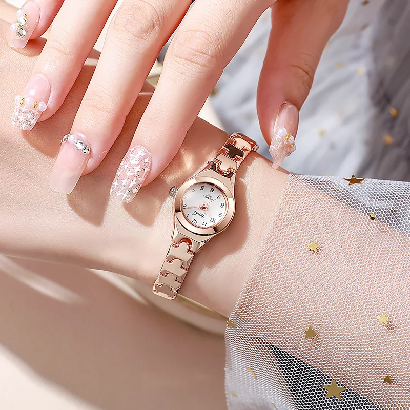 Heißer Verkauf Damen-Uhr Mode Stahlarmband Damen-Armbanduhr Modische Einfache Quarz-Armbanduhren Luxus-Geschenk Quarzuhr – Detail 4
