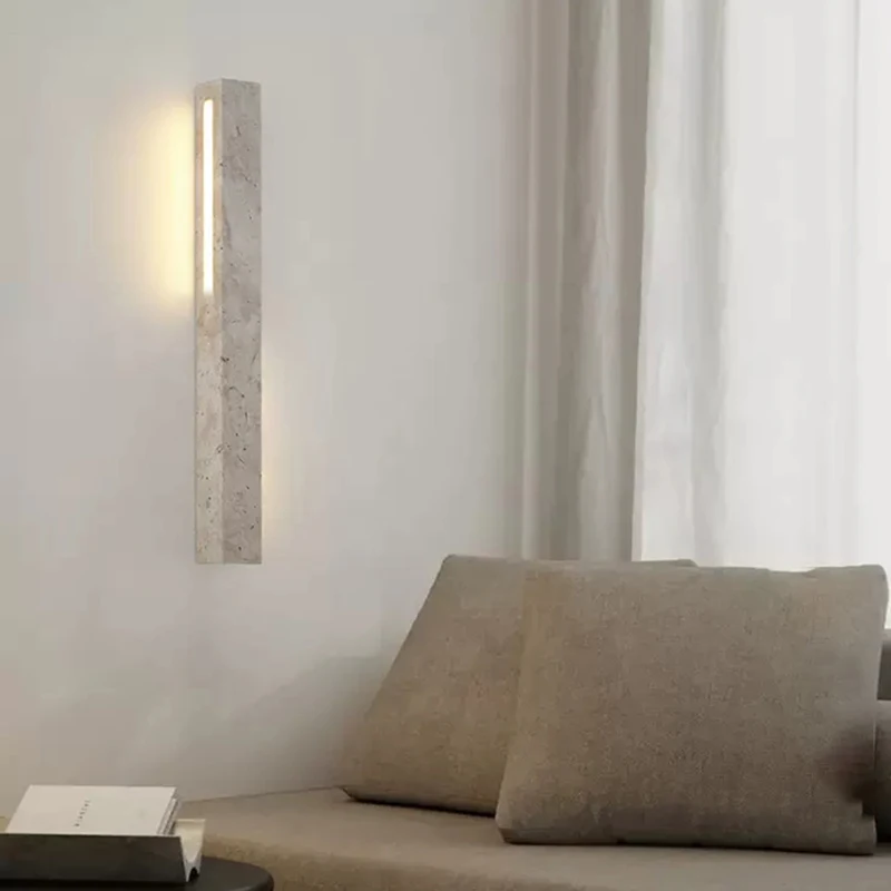 Cuboid Natural Stone LED Wall Lamp Atmosphere Lighting Marble For Foyer Bedroom Aisle Restaurant Hotel Sconce