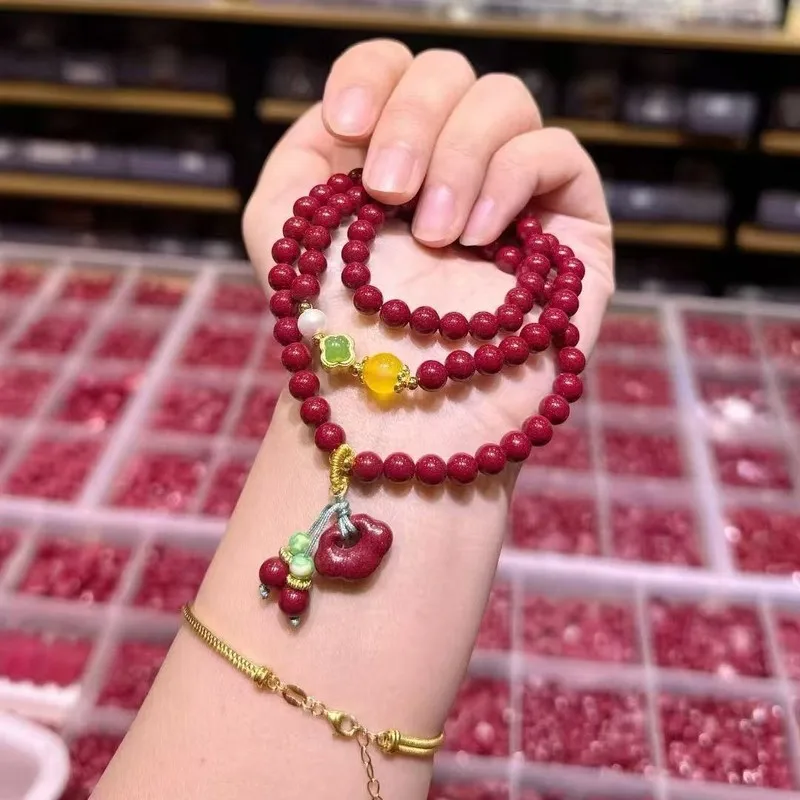 Three Styles Of Natural Purple Bracelets, Featuring A Buddha And Auspicious Cloud Design, Are Versatile Accessorie