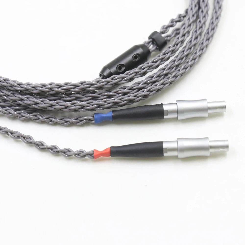 8Core 3.5/2.5/4.4mm Balanced  Silver Plated Headphone Upgrade Cable For HD800 HD800S HD820 Headset Cable