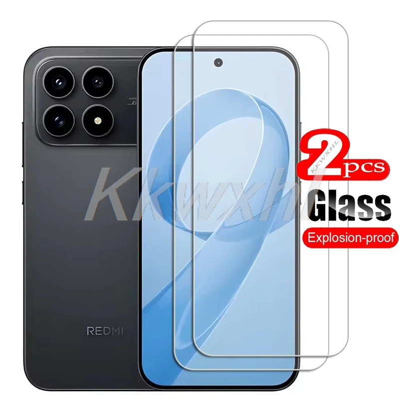 1/2 pçs para xiaomi poco f8 pro capa de vidro temperado em pocof8 ultra pocof8 f8ultra pocof8pro protetor de tela filme transparente