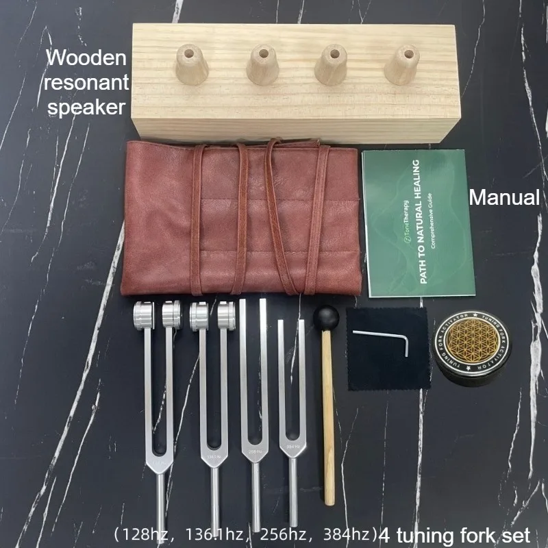128-256-384-512hz-tuning-fork-sets-resonator-box-healing-tuning-forks-diapason-chakras-harmonizer-percussion-musical-instrument