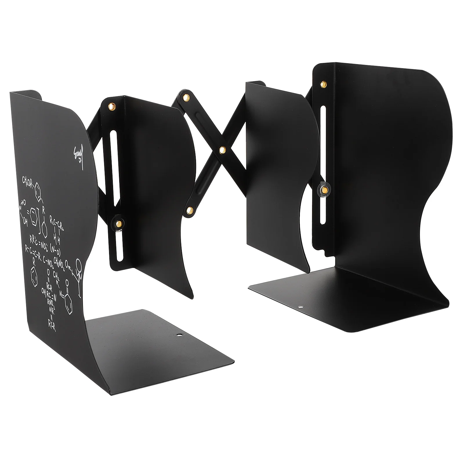 رف كتب قابل للسحب لسطح المكتب، مشبك تخزين كتب قابل للطي للدراسة والمكتب والمكتبة المدرسية، استخدم مادة الحديد، كتاب التصميم الحديث