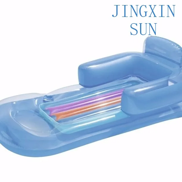 Folding Swim Water Lazy Lounge Luxurious Wide Inflatable Floating Cushion For Swimming Pool Raft Floatie Toys