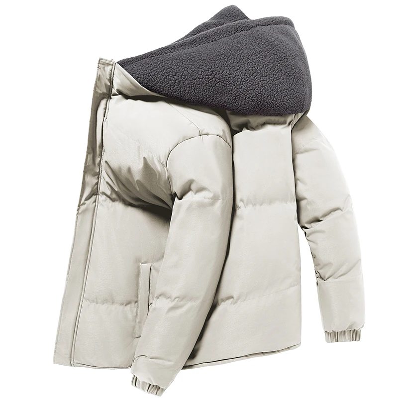 

Men's New Parkas 8XL Large Men's Autumn and Winter Hooded Parkas Warm Cold Resistant Granular Velvet Cotton Jacket New Jacket