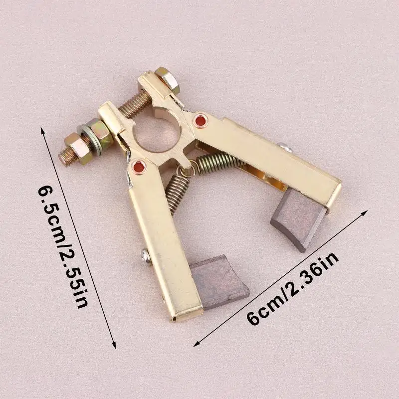 Hot Sale Carbon Brush Holder Scissors Double Foot Type For Motor Power Tool Hole Dia. 12mm Copper Carbon Brush Holder view 6