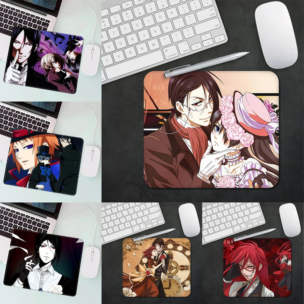 

Black Butler Gaming Mouse Pad XS Small Mousepad For PC Gamer Desktop Decoration Office Mouse Mat Deskmat Rug