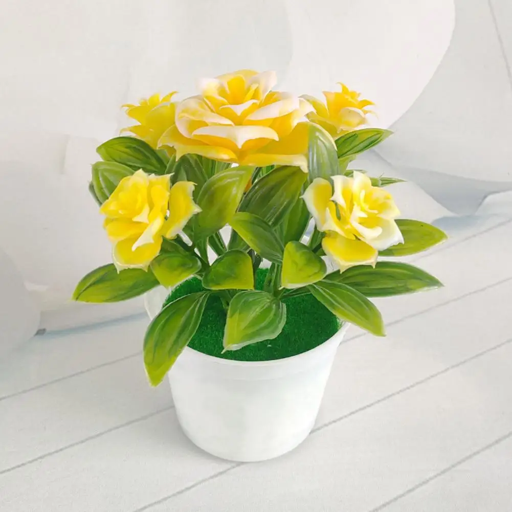 Artificial Eco-friendly Portable Gift Potted Plant Miniascape Attractive Basin