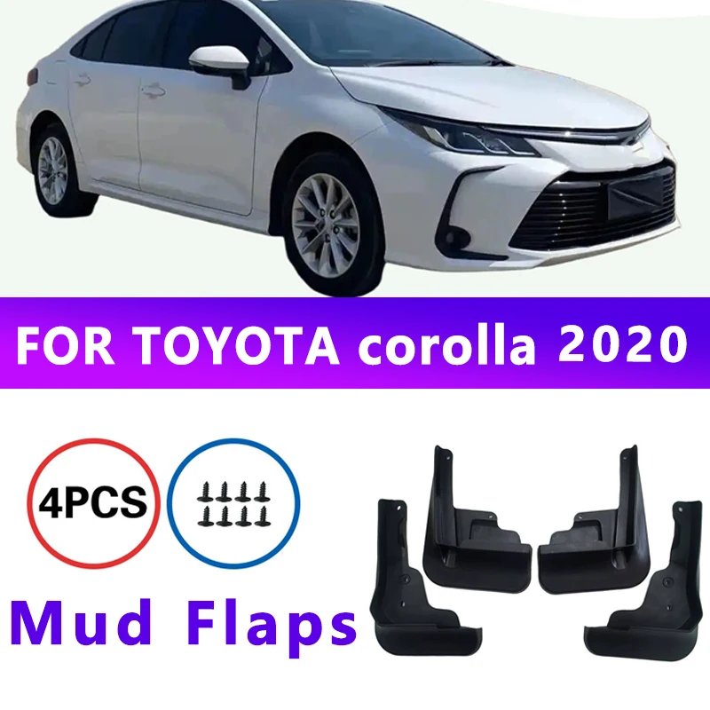 

Mud Flaps Fit for TOYOTA corolla 2020 Mudguards Tire Fenders Splash Proof Accessories Wheel Guards 4ps