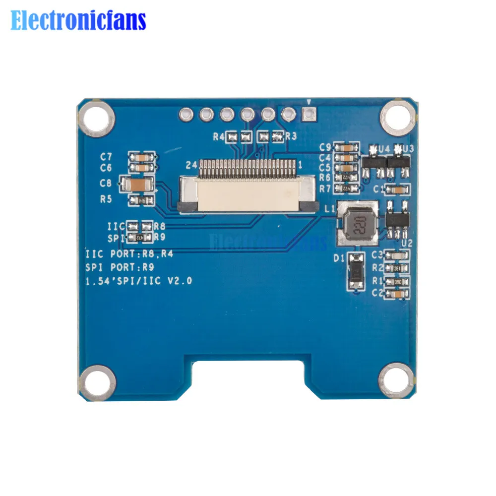 1,51 Zoll Transparentes OLED-Display 3,3V 128*64 Auflösung 24-Pin SSD1309 mit 7-Pin SPI IIC-Schnittstelle LCD-Bildschirm-Adapterplatine – Detail 6