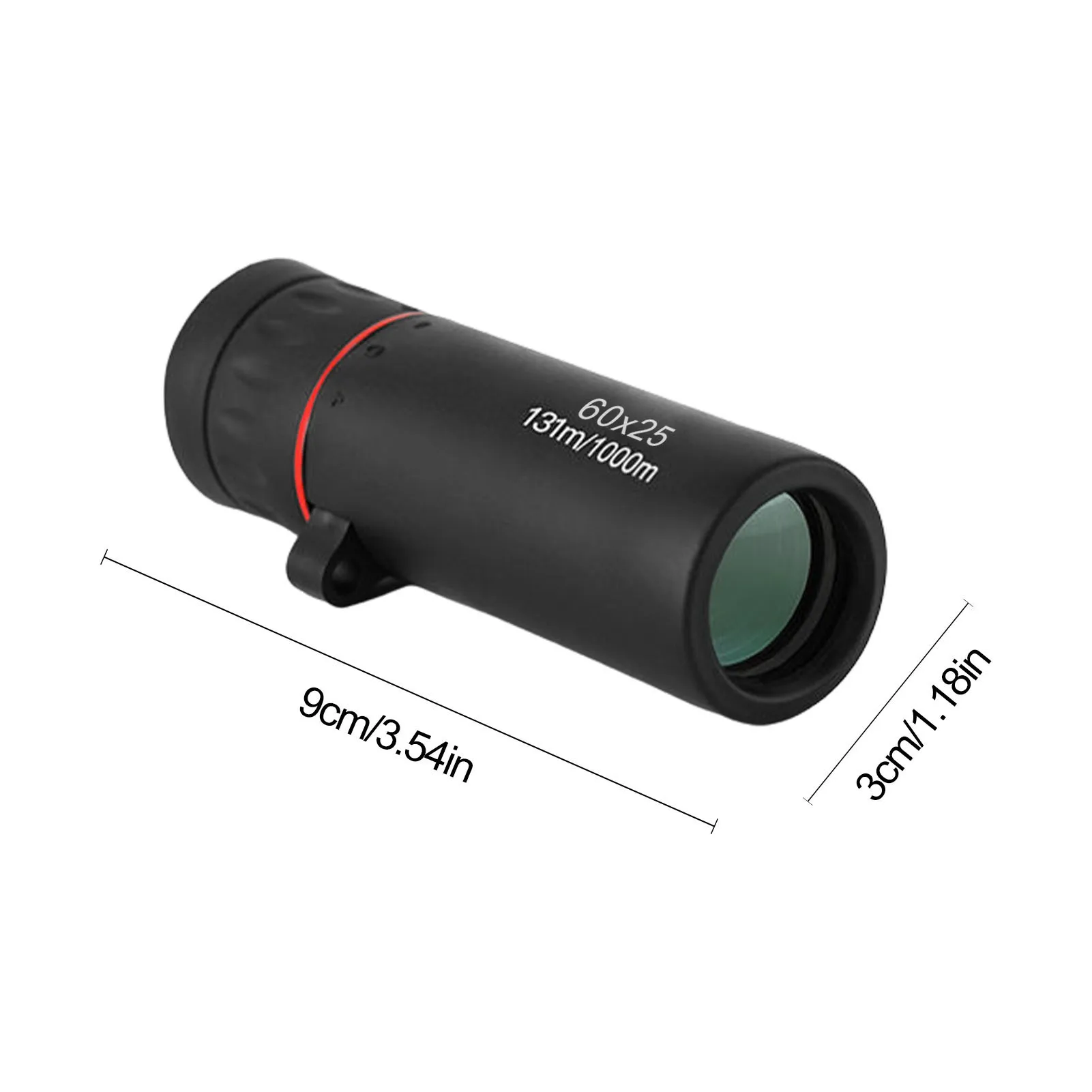 Compact Monocular Small Handheld Telescope 60 X 25 Focus Monoscope For Adults Kids High Definition With Cleaning Cloth Bird