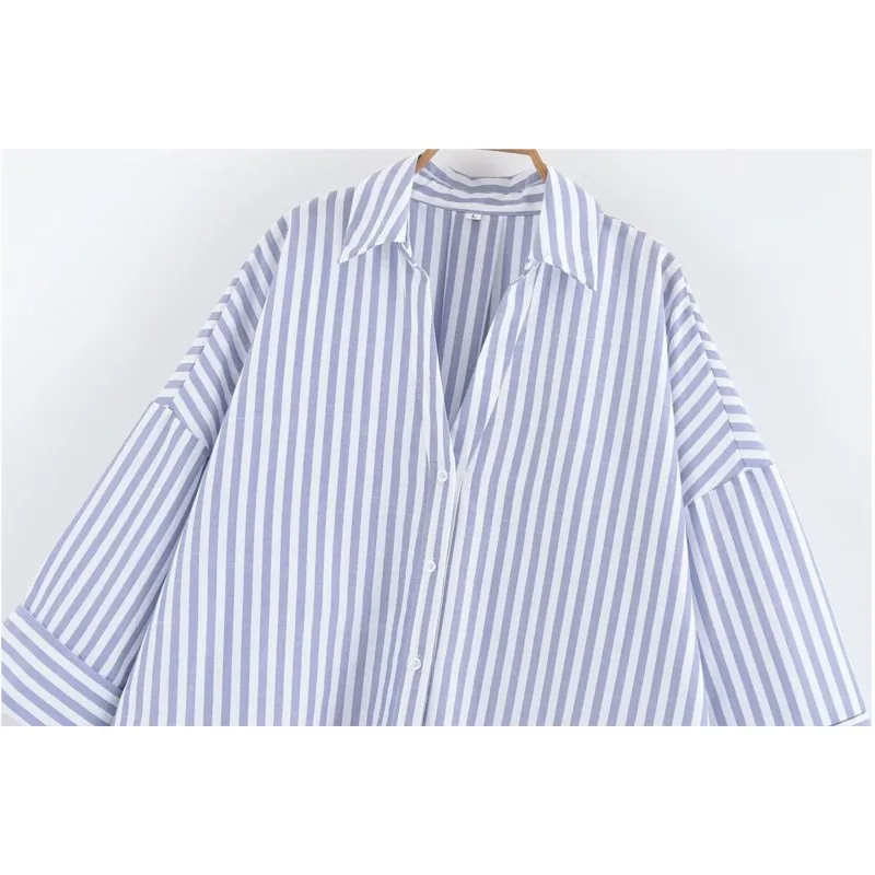 قميص نسائي بأكمام واسعة نمط نسائي بسيط فرنسي قمصان نسائية برقبة على شكل V قمصان وبلوزات كتان بياقة جوني #6