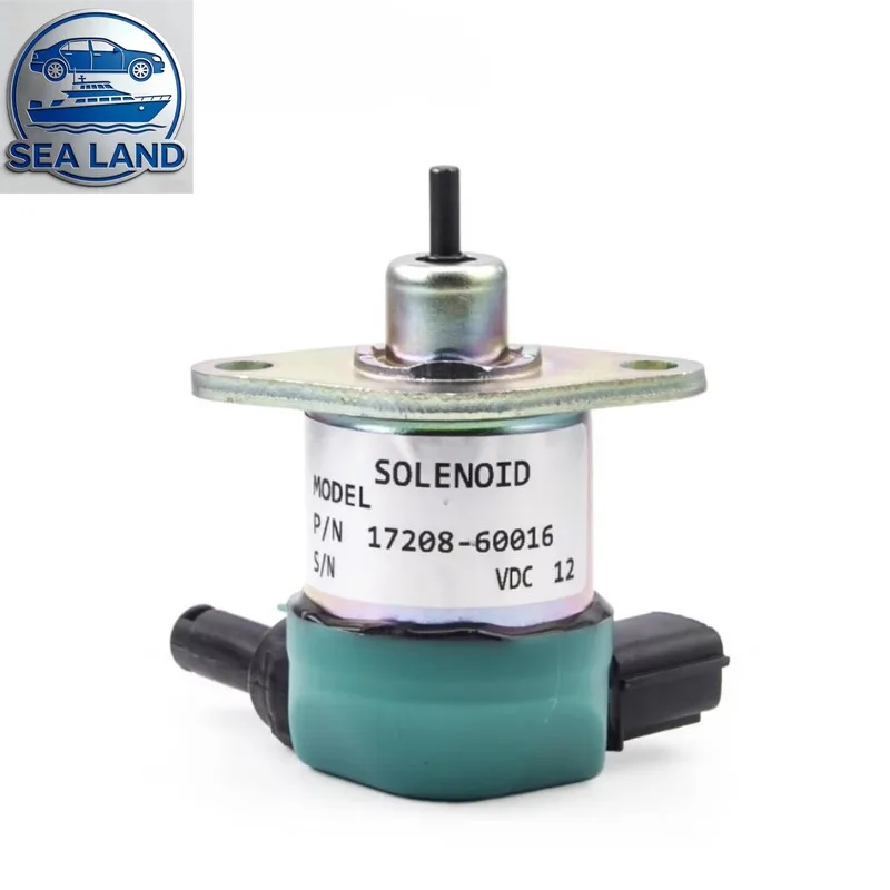 12V Fuel Shut Off Solenoid valve 17208-60016 For Kubota D905 D1005 D1105 V1205 V1305 V1505 17208-60015 17208-60017 17208-60010