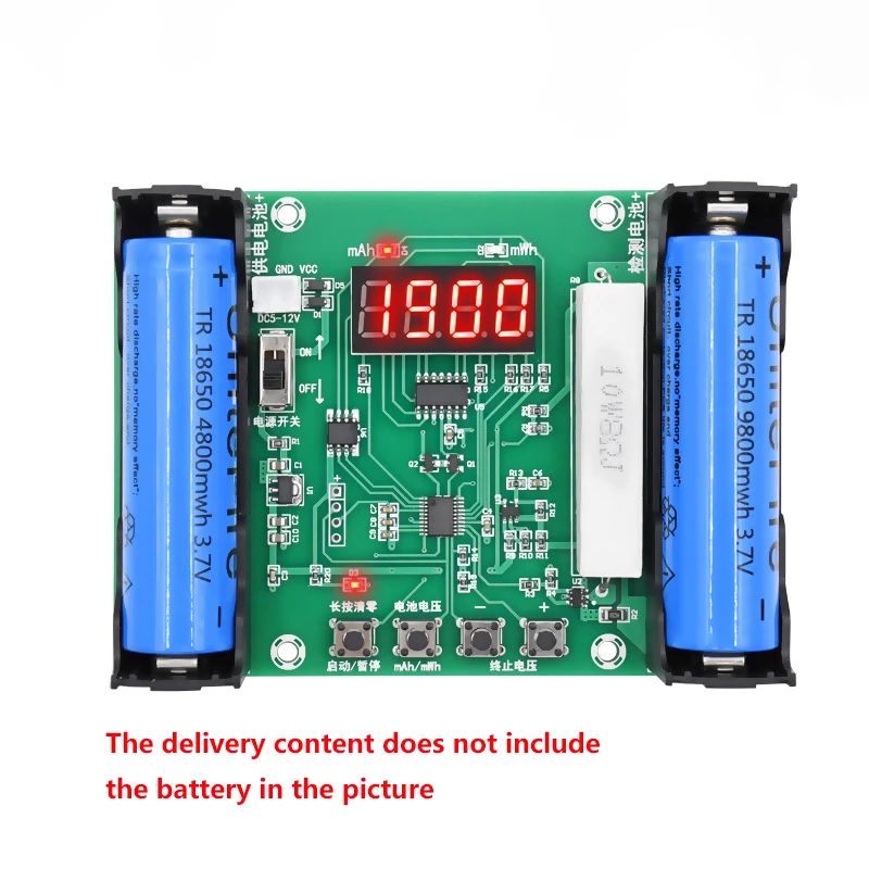 Imagem -04 - Módulo Testador de Capacidade da Bateria de Lítio Alta Precisão Xh-m239 Lcd Display Digital Verdadeira Capacidade Módulo de Medição Mah Mwh 18650