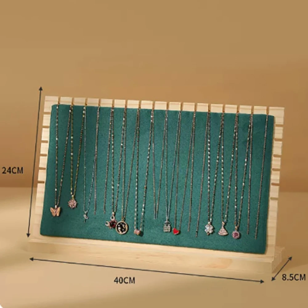 New Wood Jewelry Display Stand Square Vertical Earrings Shelf Detachable Organizer Jewelry