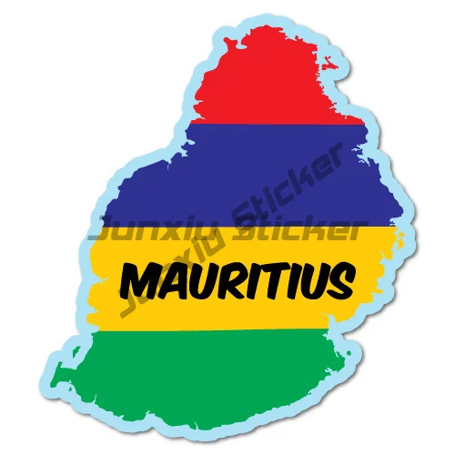 

Mauritius Continent Flag Sticker Flag Bumper Water Proof Vinyl