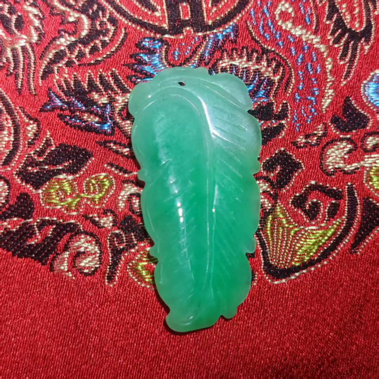 1pcs/lot Natural Jadeite Jade Carved Chinese Classical Pendant Plant leaves fruits Purple green beautiful jewelry folk-custom