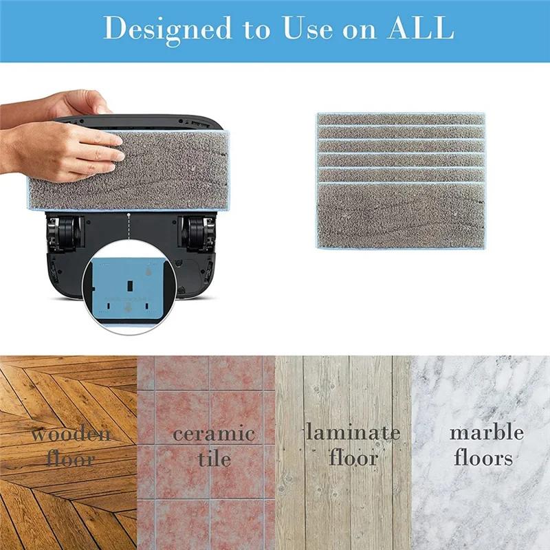 ABKR-14PCS panos de esfregão laváveis para irobot braava jet m6 robô aspirador de pó acessórios de substituição almofadas de limpeza úmida