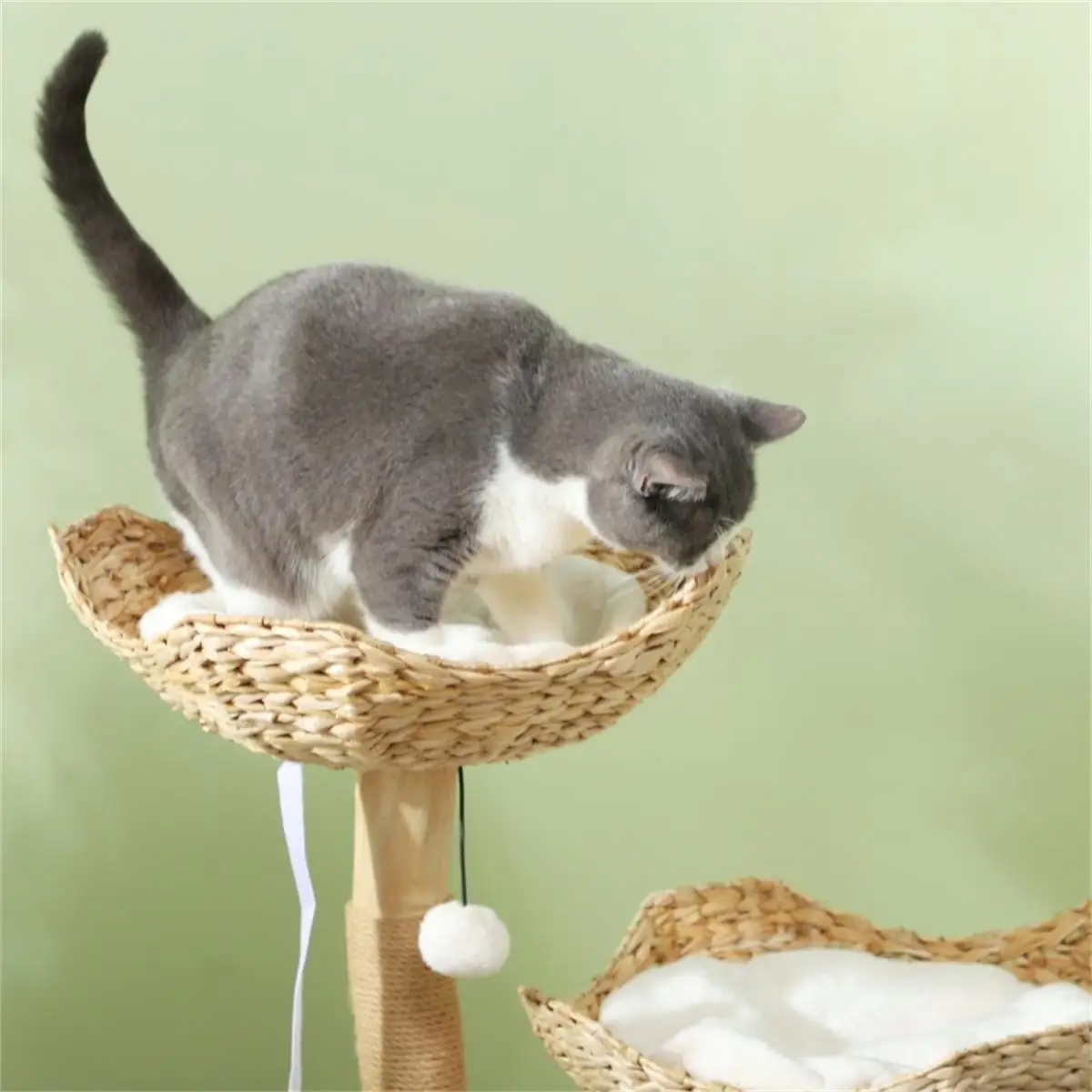 Luxury Cat Tree Tower with Multi-Level Scratching Posts & Cozy Hideouts for Cats