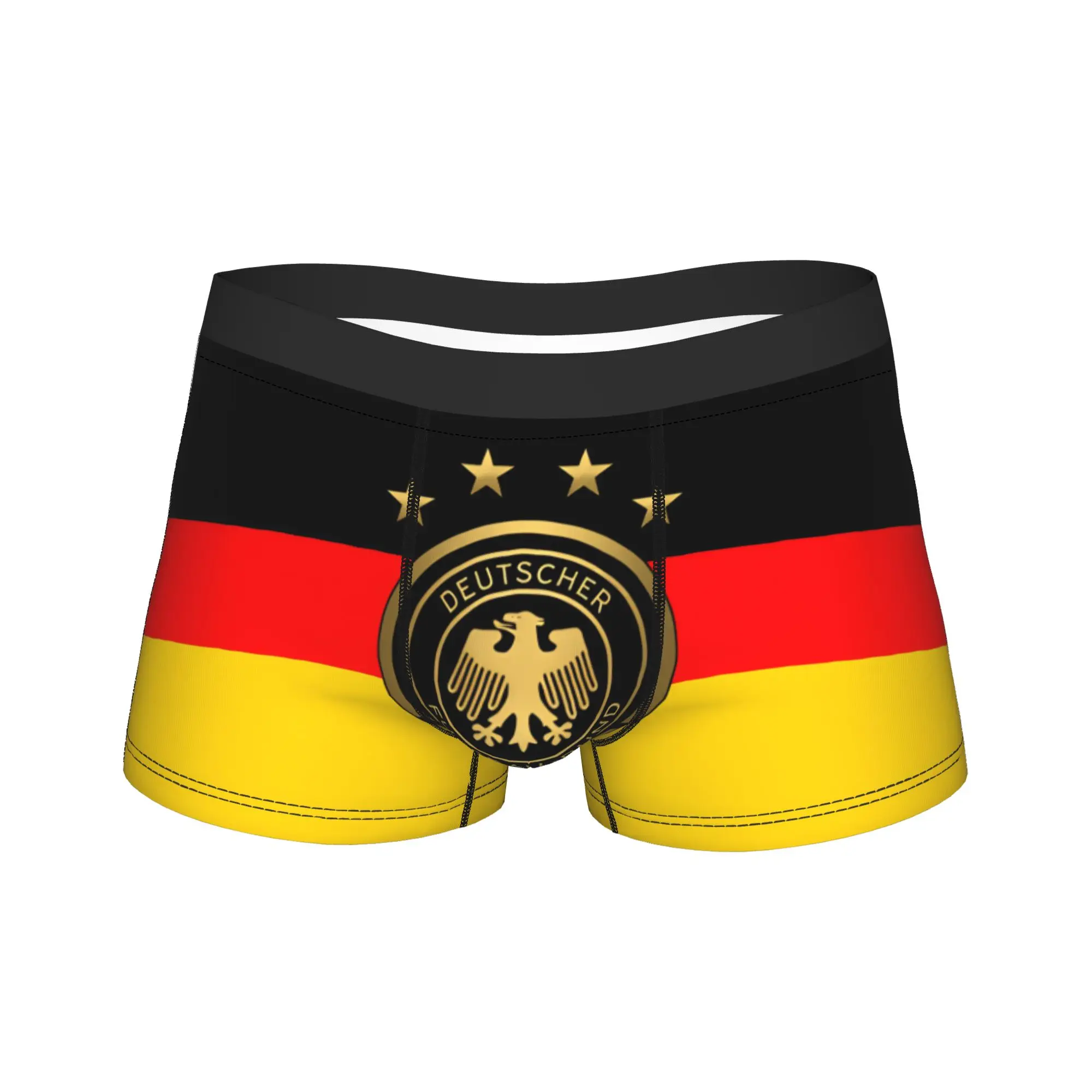 German Federal Eagle Shield Flag Shorts Briefs  Underwear Hot Sale Man Soft Trend Boxer Shorts Printed Plus Size Panties