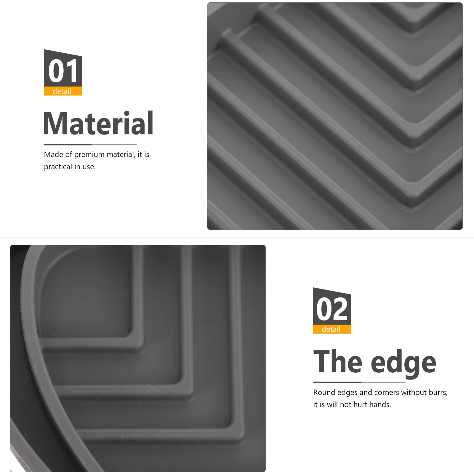 

Refrigerator Water Drip Catcher Tray Silicone Fridge Accessory No Skid Fall Vibration Resistant Long Lasting Fridge Drip Catcher