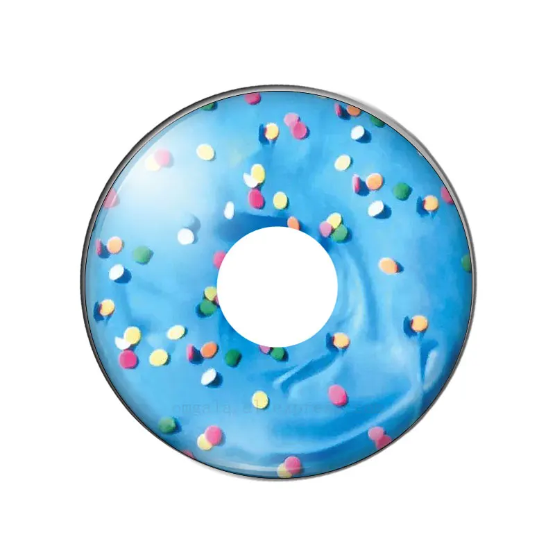 Cartoon Delicious donuts 10pcs 10mm/12mm/14mm/16mm/18mm/20mm/25mm Round photo glass cabochon demo flat back Making findings