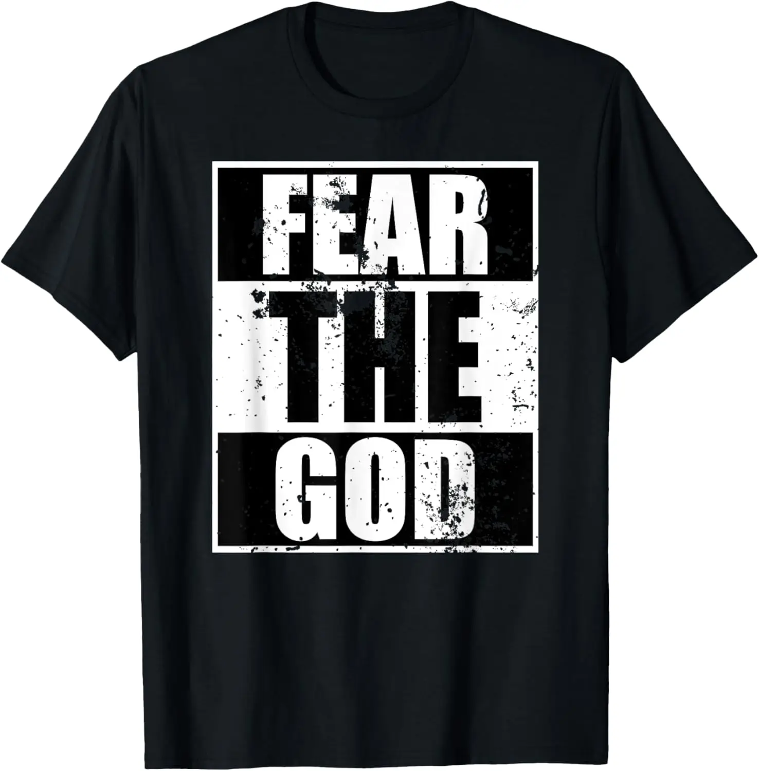 

Забавная христианская футболка Fear The God, подарки для мужчин и женщин, отец