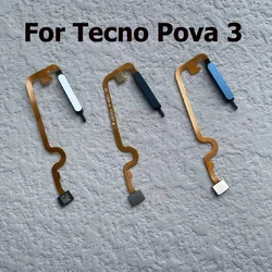 Fingerprint Home Sensor Flex Cable For Tecno Pova 3 Menu Key Touch ID Sensor Fingerprint with Power Button Replacement