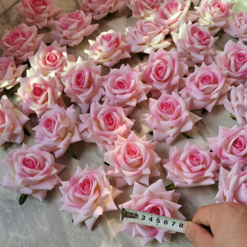 31 Pieces/Lot Multi-angle Artificial Rose Head Rose Head Silk Cloth Wedding Decoration desktop birthday party flower head