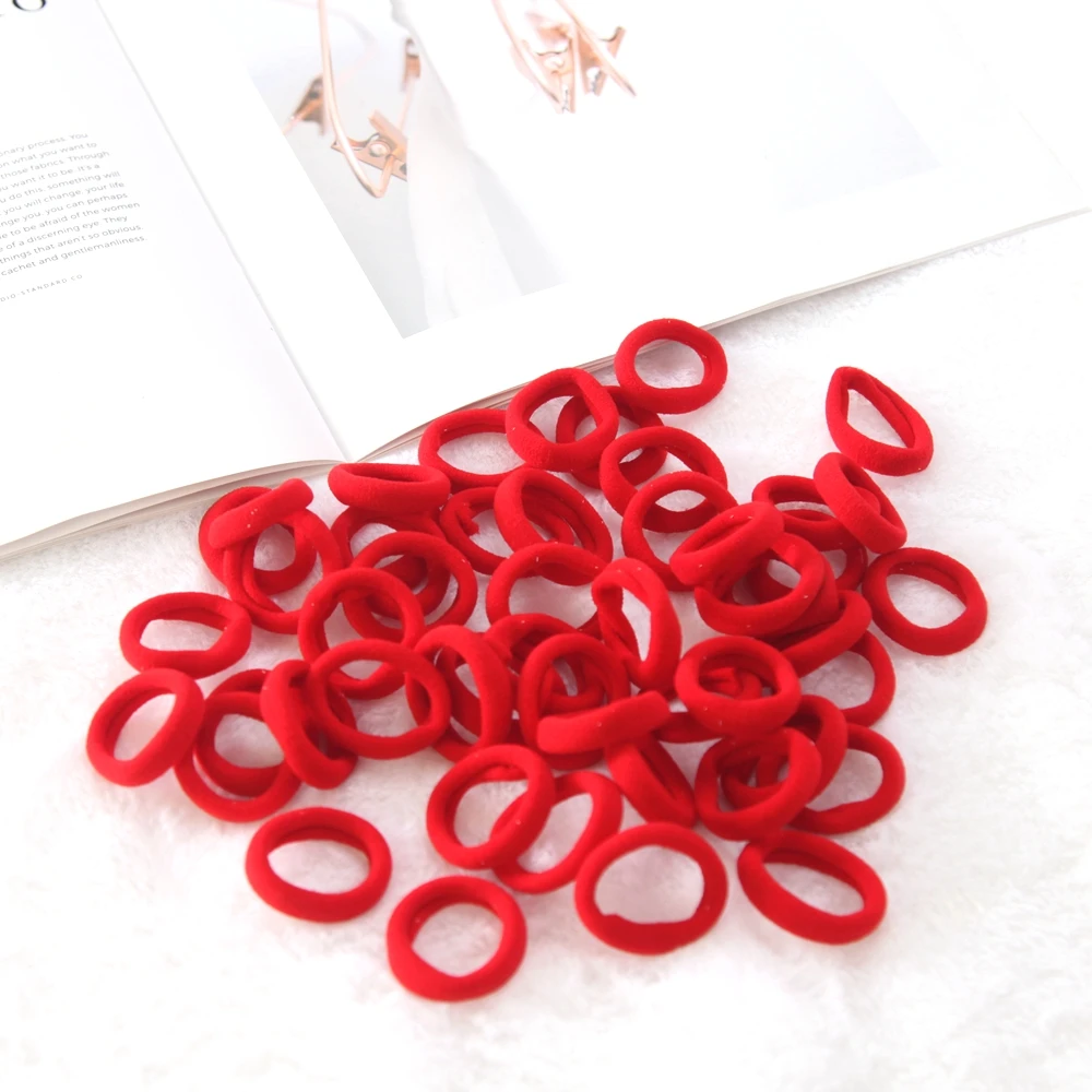 50pcs/lot 3cm kids hair rope Elastic Hair Bands Girls decorations HairBand Rubber Band children Hair Accessories headwear