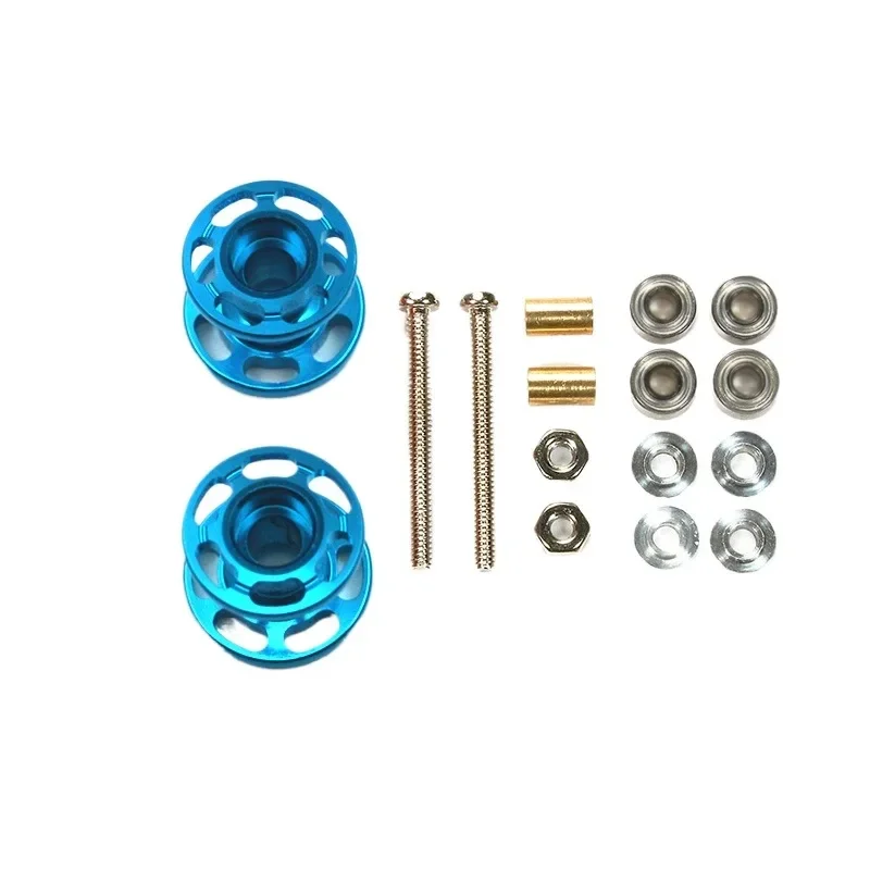 

2PCS(1pair) 95423/94945 12-13mm Double Aluminum Guide Rollers Lightweight Hollow Guide Wheels for Tamiya Mini 4WD Model Car