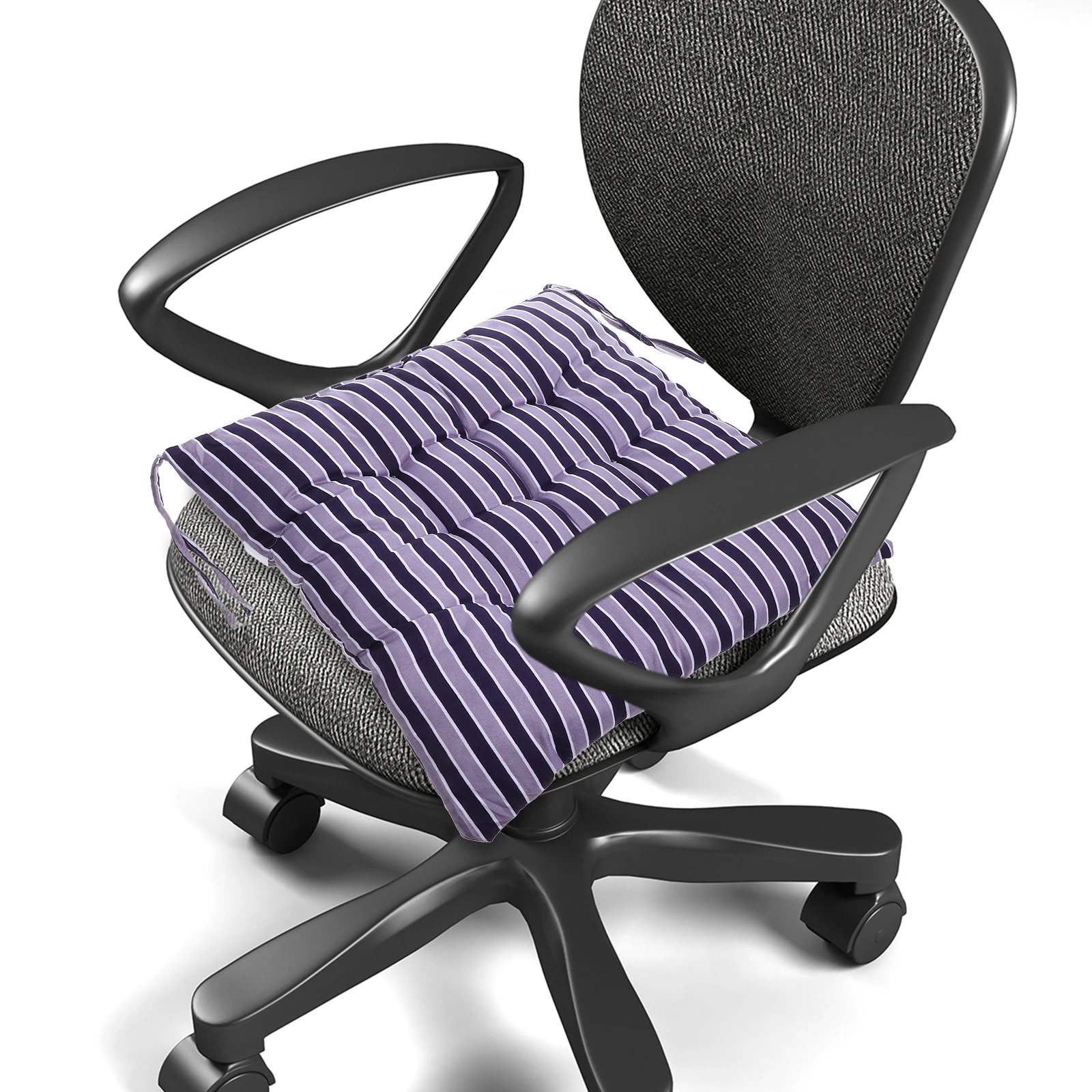 

2 Pcs Chair Cushion Striped for Office Pad Insert Stripped Cushions Seat Mat Cover Outdoor