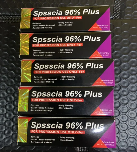 2023 nueva llegada Spsscia 96% más crema de tatuaje antes del maquillaje permanente Microblading cejas labios 10g
