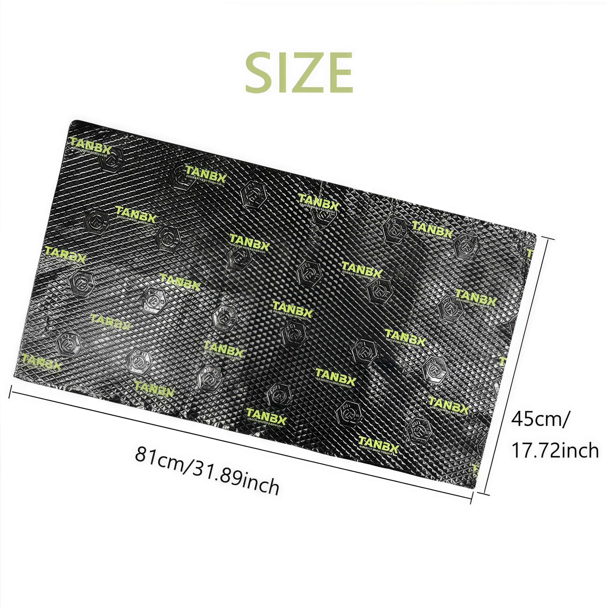 1pcs 2mm Thick Car Sound Insulation Shock Board High Temperature Resistant and Environmentally Friendly Butyl Rubber Shock Board