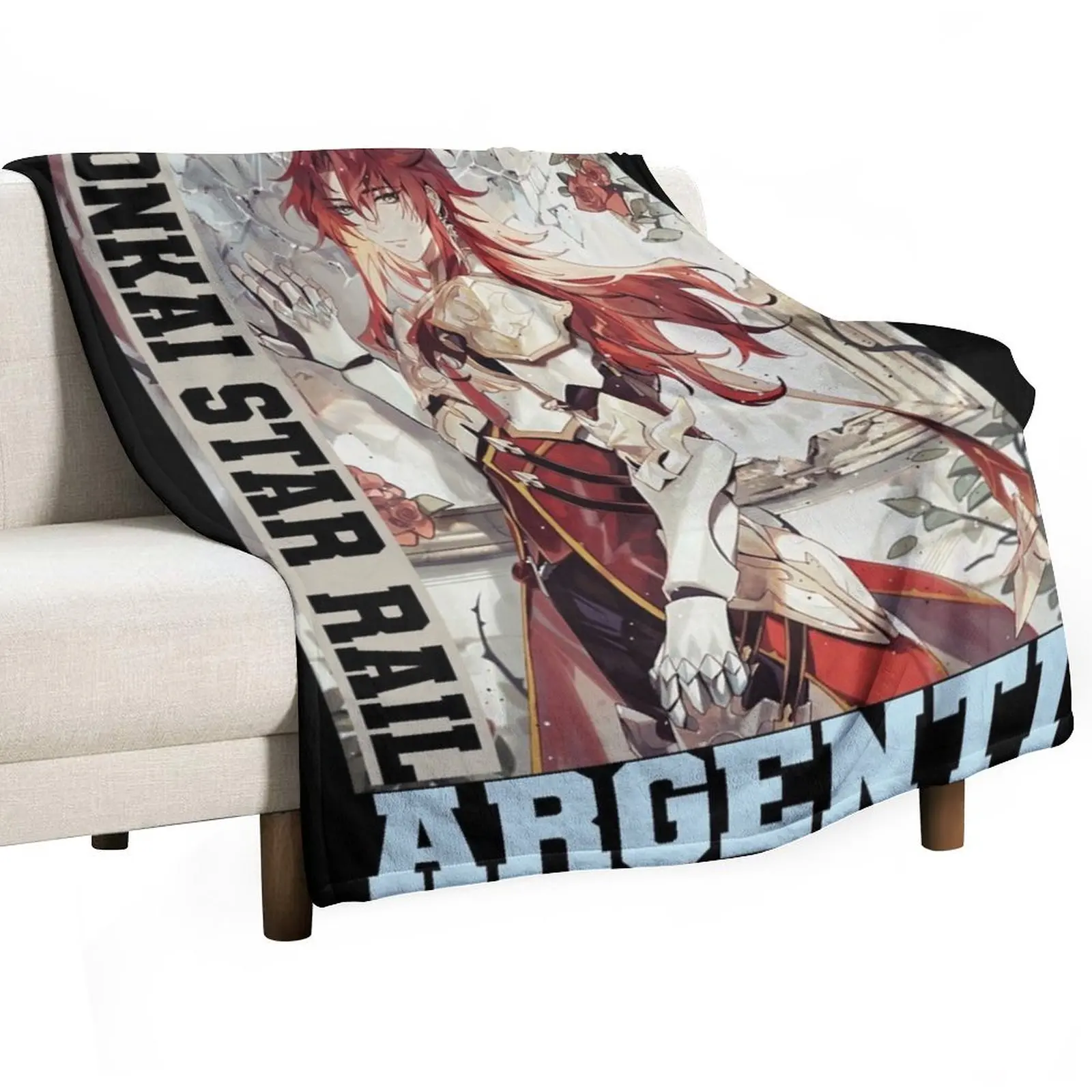 Argenti - Honkai Star Rail Throw Blanket Soft Extra Large Throw Bed linens Soft Big Blankets